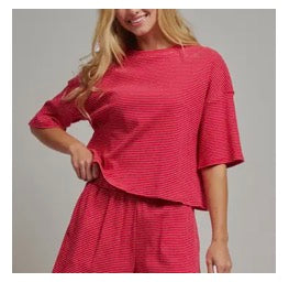 Red Stripped Knit Set