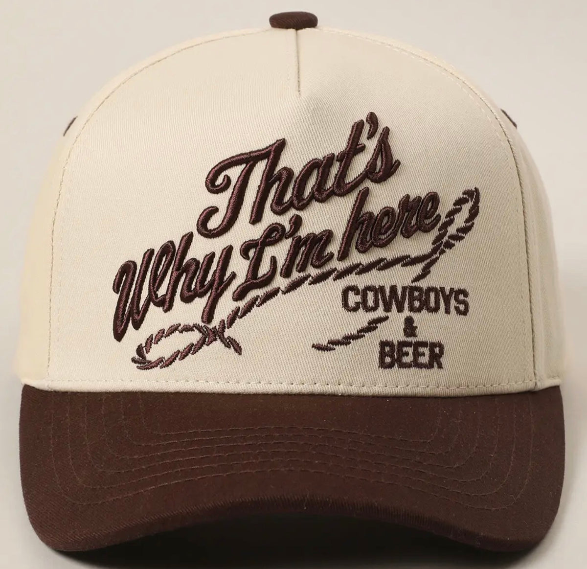 That's Why I'm Here Trucker Hat