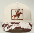 Western Cowhide Trucker Hat